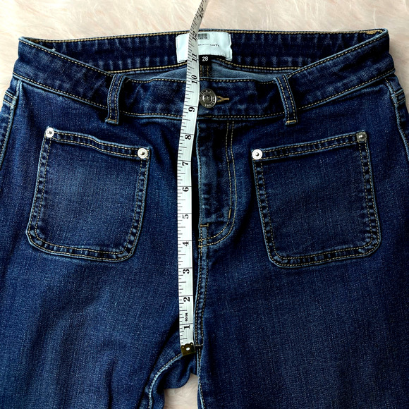 CURRENT/ELLIOTT Jeans Crop High Waisted - Size 28 - Picture 9 of 11